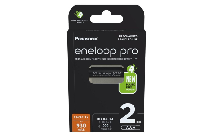 PANASONIC ENELOOP PRO BK-4HCDE/2BE AAA AKU 2-PAKK 930mAh