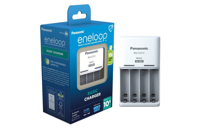 PANASONIC ENELOOP BQ-CC51E AA/AAA AKULAADIJA