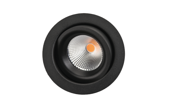 JUNISTAR ECO ISOSAFE 6W/930 520LM 42DEG D90/68 H40 IP44 MUST SUUNATAV DOWNLIGHT