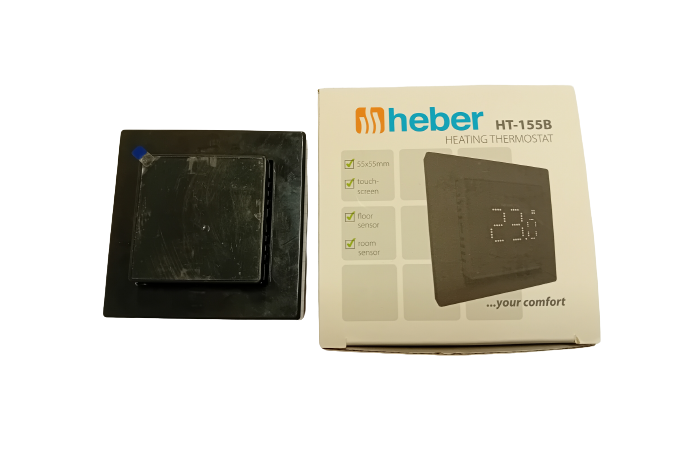 TERMOSTAAT HEBER HT155B PUUTETUNDLIK 220V MUST