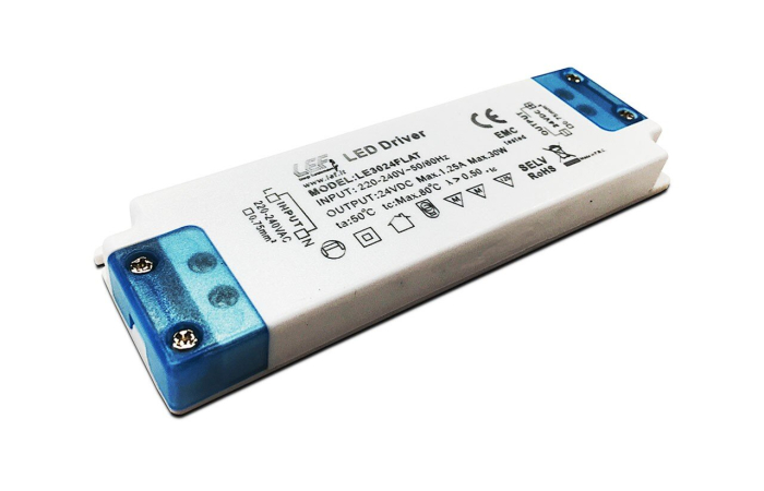 LEF 30W LED 24VDC - IP20 - FLAT LED CV DRAIVER
