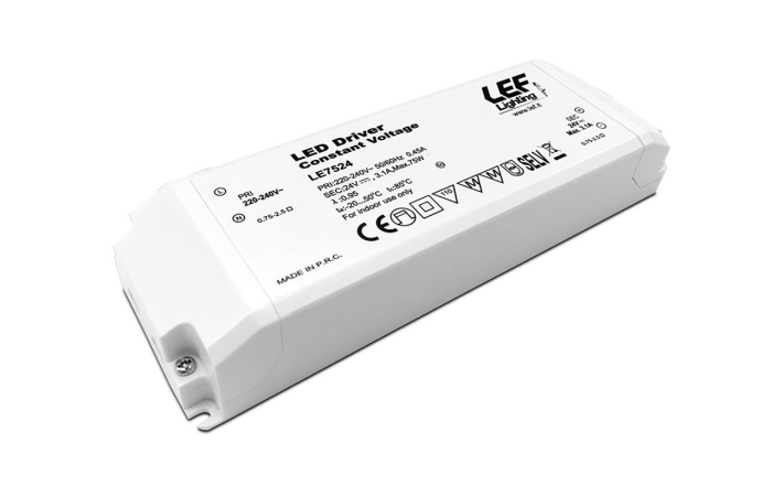 LEF 24VDC 75W IP20 NON DIM CV LED RIBA DRAIVER