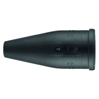 PROTEC PKUPP16A JÄTKUPISTIKUPESA KUMMIST MUST 16A IP20