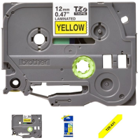 BROTHER PRINTERI LINT KOLLANE TZE-631 12MMX8M MUST TEKST