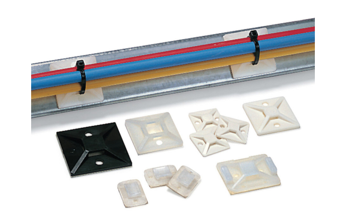 MB4A-PA66-WH LIIMANKUR 28x28mm VALGE 100TK/PKK
