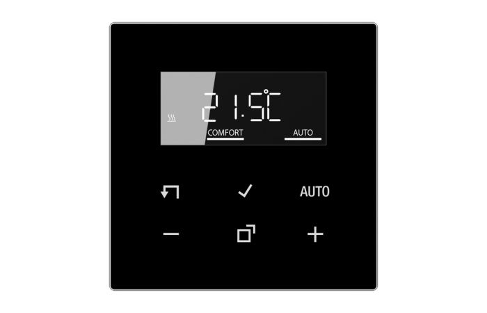 JUNG TRD LS 1790 SW DIGITAALNE RUUMITERMOSTAAT MUST