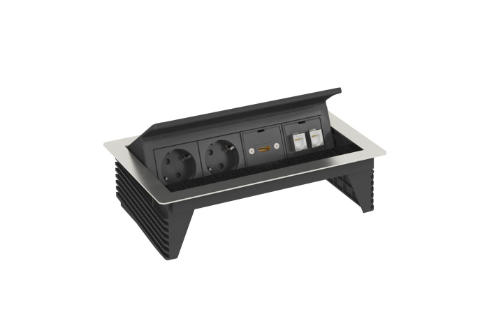 6116810 DBK 2X220 PESA HDMI 2X RJ45 CAT6 SÜV. BOX MÖÖBLISSE