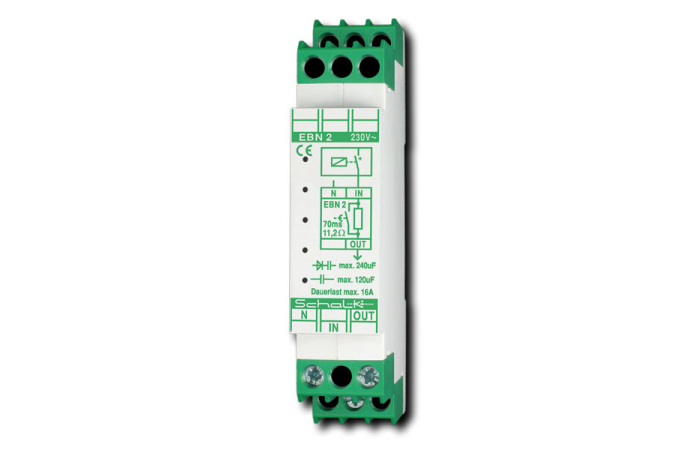 EBN 2 230V AC 1 FAAS 16A TV=70MS 18X55MM KÄIVITUSVOOLU PIIRAJA