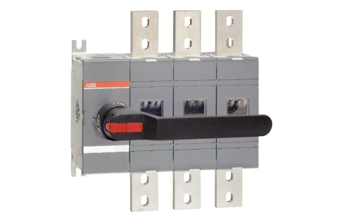 OT1600E03P KOORMUSLÜLITI 3 POOLUST. AC22 500V/1600A 690V/1600A. AC23 500V/1250A 690V/1250A UKSEKÄEPI