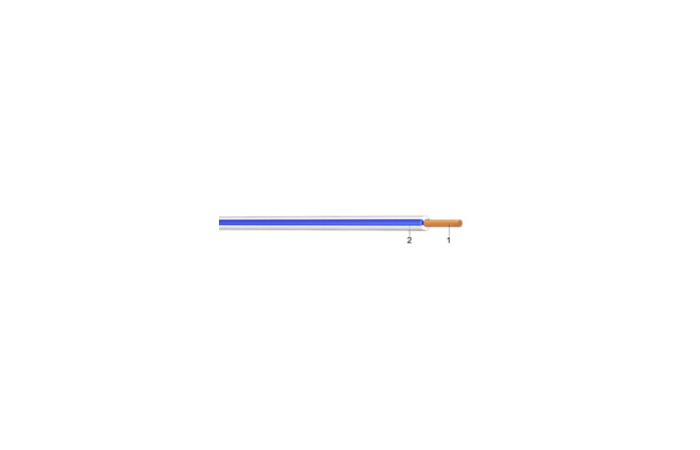 MKEM H05V-K 0.5mm2 JUHE TUMESININE/VALGE 100M