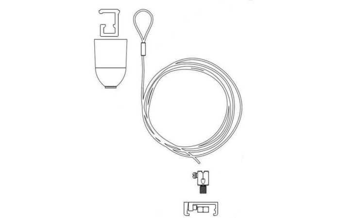 GLOBAL TRAC SPW12SK-3/1.5M VOOLUSIINI VALGE RIPUTUSKOMPLEKT