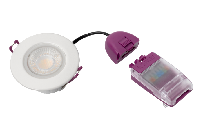 ULTIMUM EXPRESS FLAT CCT3 4/6W/830/840/860 540-750LM 60DEG D85/60 H46 IP65 TULEKINDEL VALGE DOWNLIGHT