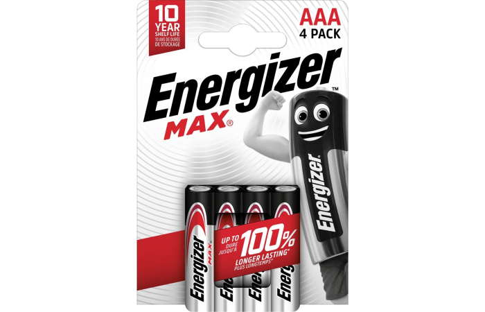 ENERGIZER MAX PATAREI LR03 AAA 4TK/PKK