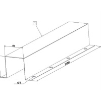 LKK4545 KAABLIKATE 45X45X2500 METALLIST KANDILINE