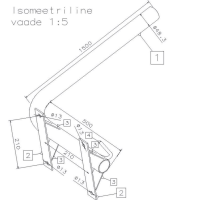 VVKB L-1500 1.5M 5 KRAADI KONSOOL BETOONPOSTILE