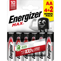 ENERGIZER MAX PATAREI LR6 AA 6TK/PKK