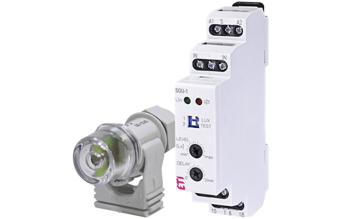 SOU-1 230V HÄMARALÜLITI KILPI KOOS ANDURIGA