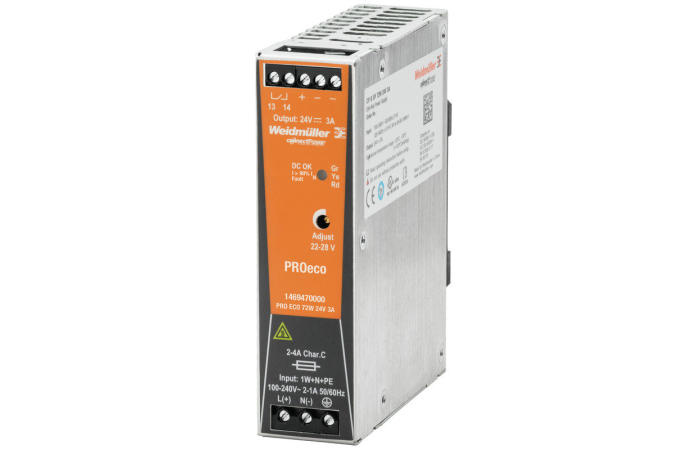 PRO ECO TOITEPLOKK DIN 72W 24V 3A