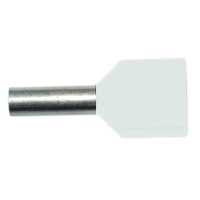PROTEC PAEH 050D/8 ISOL.HÜLSS 2X0.5MM².8MM. VALGE