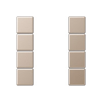 JUNG A 504 TSA CH KLAHVID LÜLITILE 4-NE ŠAMPANJA