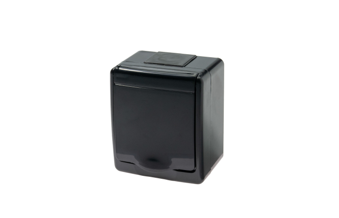 BETA PISTIKUPESA 1-NE PINNAPEALNE MUST UV-KINDEL IP44