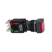 XB6CW4B5B SURUNUPP PUNANE KANDILINE SÜVIS VALGUSTATUD Ø16 TAGASTUV 1NO+1NC 12...24V