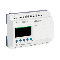 SR2B202BD ZELIO LOGIC PROGRAMMEERITAV RELEE 20 I O 24V DC KELL DISPLEI