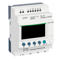 SR3B102BD ZELIO LOGIC PROGRAMMEERITAV RELEE 10 I O 24V DC KELL DISPLEI