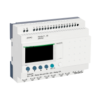 SR3B261B ZELIO LOGIC PROGRAMMEERITAV RELEE 26 I O 24V AC KELL DISPLEI