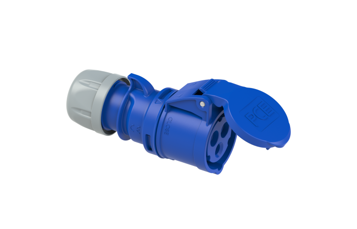 223-6 JÄTKUPESA 32A 2P+PE 6H IP44 SHARK PCE