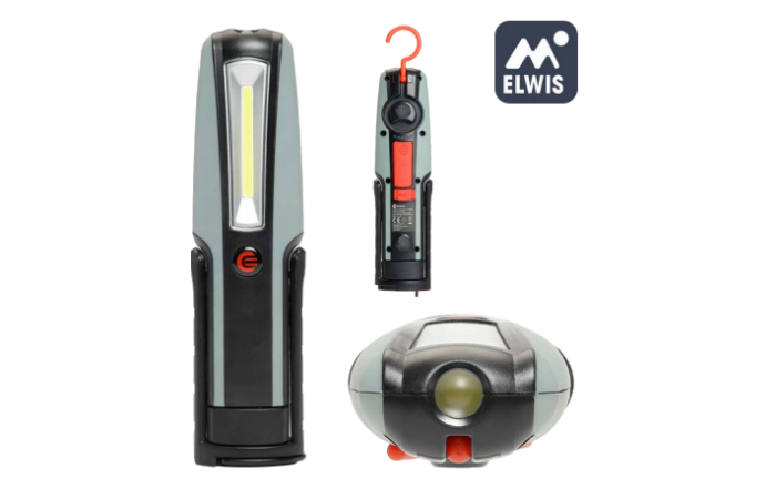 ELWIS C600R TÖÖLAMP VAHETATAVA AKUGA DIMMERDATAV 5W/1.5W 600LM IP65