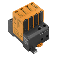 LIIGPINGEPIIRIK T1+T2 (B+C) 4P 12.5kA 300VAC TN-C-S, TN-S SIGNAALKONTAKTIGA