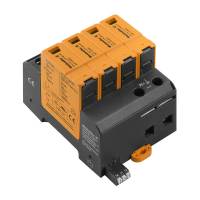 LIIGPINGEPIIRIK T2 (C) 4P 50kA 300VAC TN-C-S, TN-S, SIGNAALKONTAKTIGA