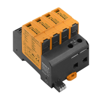 LIIGPINGEPIIRIK T2 (C) 4P 50kA 350VAC TN-C-S, TN-S, SIGNAALKONTAKTIGA