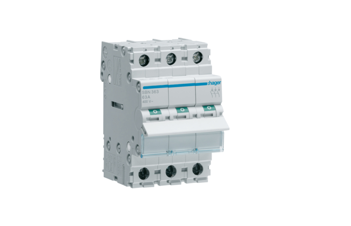 HAGER SBN363 PEALÜLITI 3F 63A