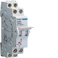 CZ001  ABILÜLITI-LISAKONTAKT 6A/230V 1P HAGER