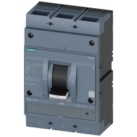 3VA1563-5MH32-0AA0 3VA1 1000 KOMPAKTKAITSELÜLITI Icu=55kA @415V 3P LÜHISEKAITSE TM120M AM In=630A Ii=8...15xIn POLTÜHENDUS