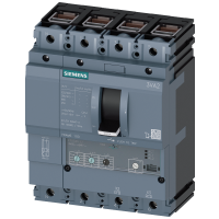 3VA2040-7HL46-0AA0 3VA2 100 KOMPAKTKAITSELÜLITI Icu=110kA @415V 4P ETU320 LI In=40A Ir=16A...40A Ii=1.5...12xIn N(OFF 100%) KAABLIÜHENDUS