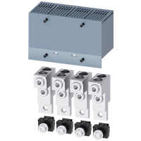3VA9214-0JC22 3VA1 250 TARVIK KAABLIÜHENDUS TERMINAL 4TK  2X25 … 150mm² CU/AL TOITE VÄLJAVÕTE  PUUTEKAITSE 1TK