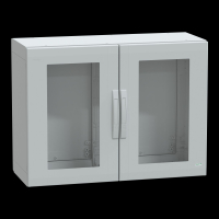 NSYPLA7104TG PÕRANDAKILP POLÜESTER VERS. PLA KINNINE 750X1000X420 IP65 KLAASUKS