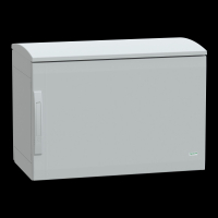 NSYPLAT574G PÕRANDAKILP POLÜESTER VERS. PLAT PEALT AVATUD VARIKATUSEGA 500X750X420 IP44