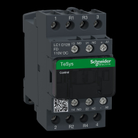 LC1D128FD TESYS D KONTAKTOR 4P(2 NO + 2 NC) AC-1 <= 440V 25A 110V DC MÄHIS