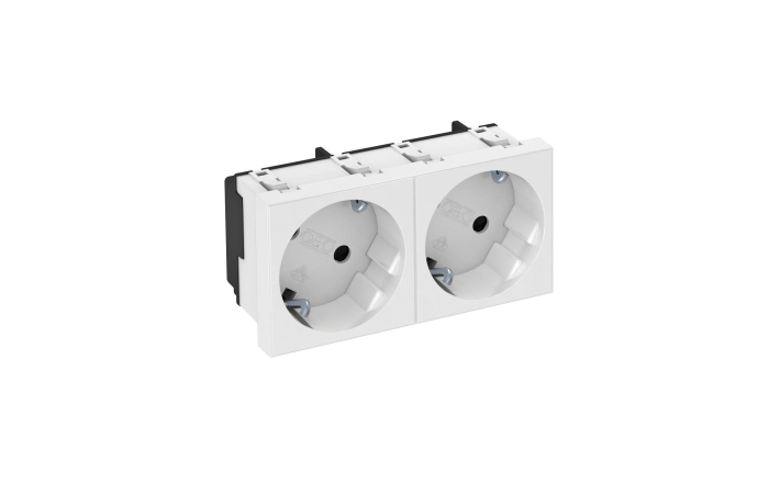 STD-D3S RW2 KAITSEKONTAKTIGA PISTIKUPESA 2-NE 33° 16A 250V POLAARVALGE RAL9010