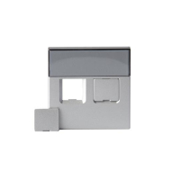 1819-83 2xRJ45 KATTEPLAAT ALUMIINIUM IMPRESSIVO