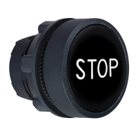 ZB5AA234 SURUNUPP MUST SÜVIS Ø22 TAGASTUV "STOP"