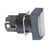 ZB6DW1 SURUNUPP VALGE RISTKÜLIKUKUJULINE SÜVIS VALGUSTATUD Ø16 TAGASTUV 12...24V