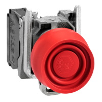 XB4BPS42EX PUNANE SURUNUPP Ø 22 TAGASTUV 1 NC ATEX