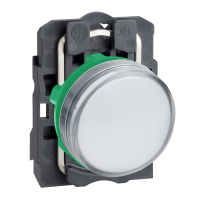 XB5AVG1 SIGNAALLAMP PLAST VALGE Ø22 LED LÄÄTS 110…120V AC