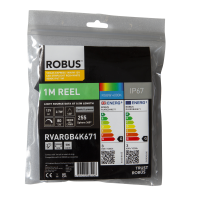 VEGAS EXPRESS 12V 14W/M RGBW+840 500LM W14MM IP67 1M KAABLIGA 1M-RULL LED RIBA