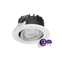 RS071B LED5/827/830/840 6W 550LM DIM 60DEG IP65/20 VALGE SUUANTAV DOWNLIGHT